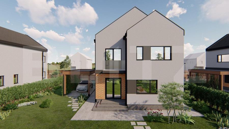 Casa individuala 110mp, situata intr-un ansamblu modern in Mihai Viteazu