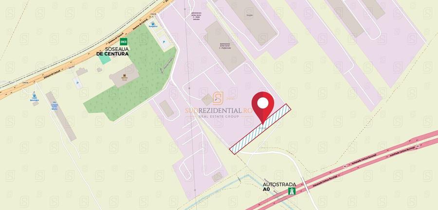 Teren intravilan, 4200 mp, adiacent A0 si Centura Sud
