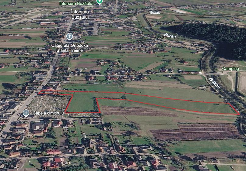 Teren pentru dezvoltare 22.631 mp | Central, Întorsura Buzăului | Acces la râu