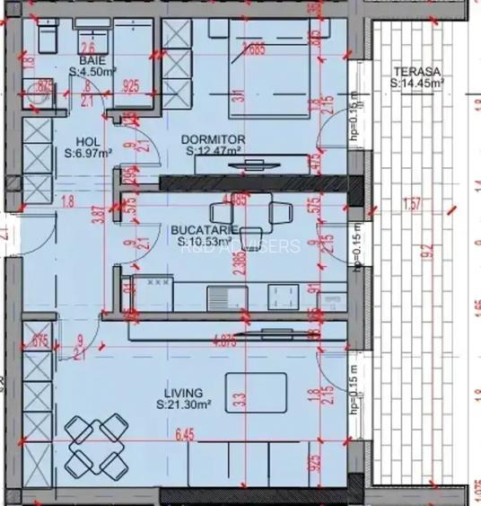 Apartament 2 camere cu terasă  Zona Titan Theodor Pallady Sector 3 - 2