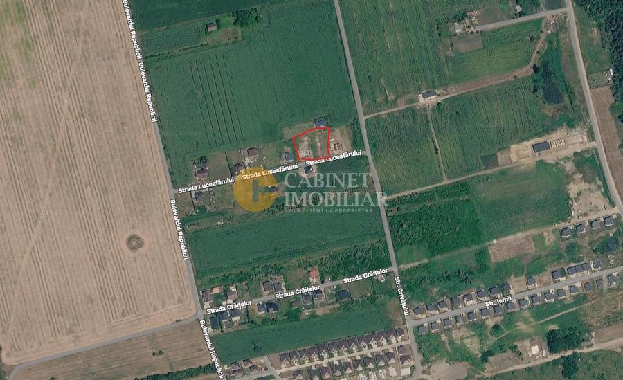 TEREN Intravilan 1082 MP - 2 parcele - Valea Lupului