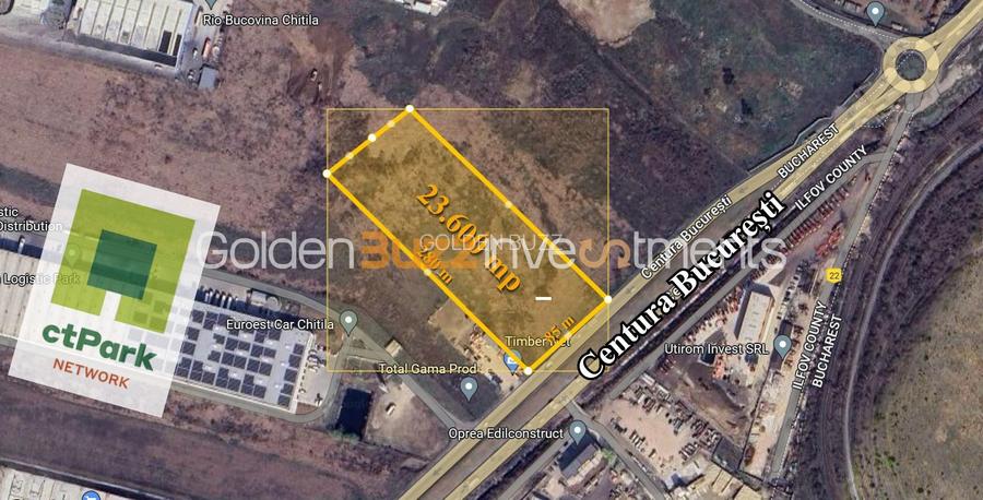 Teren de Vânzare Autorizat – Chitila | 23.600 mp | D: 85 m | - 1