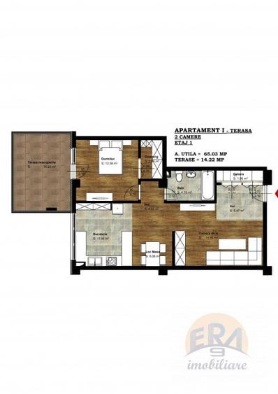 Apartament 2 camere (I) | Terasa | Salca – Universitatii