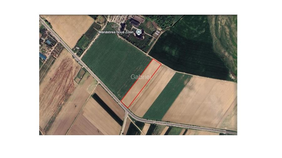 Teren 10.000 mp la șosea, zona Mănăstirea Zosin, Botoșani, front 40 m