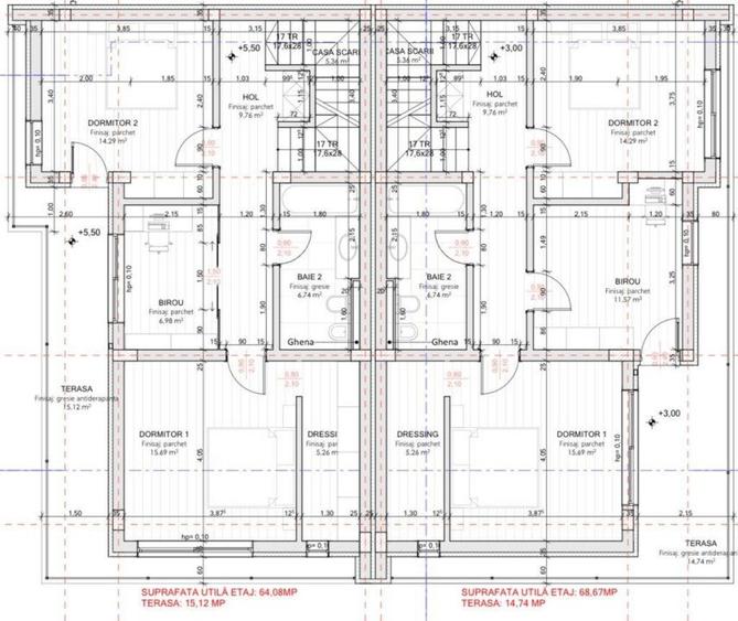 Casa 4 camere, 181mp, priveliste deosebita, zona ANL