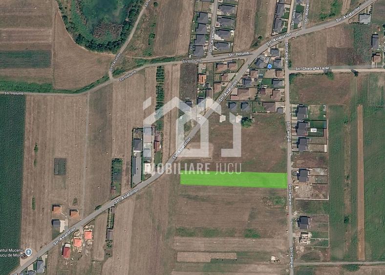 Teren intravilan 3800 mp Jucu de Mijloc | Str. Câmpiei | Dezvoltare