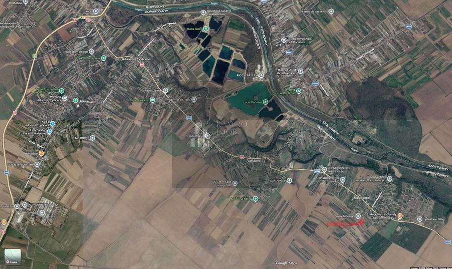 Teren intravilan Mogosesti / Adunatii Copaceni / Giurgiu