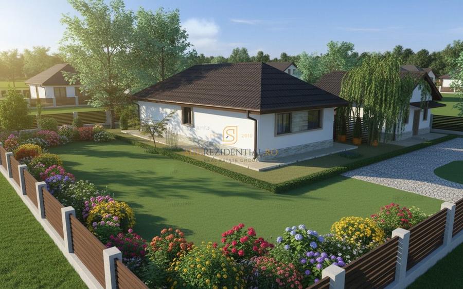 Casa individuala Comuna 1 Decembrie - avans 15k euro, rate 5 ani