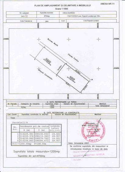 Teren intravilan de vanzare - 1200mp - DN4 Bucuresti -Oltenita - 3