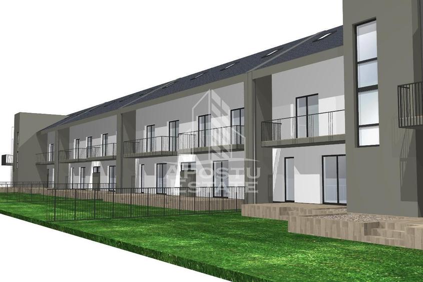 Casa și suprafața generoasă în complex de case înșiruite