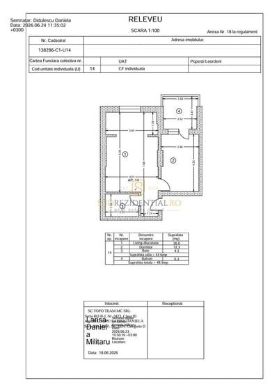 Apartament modern compartimentat, 2 camere, zona Pasarela M Berceni