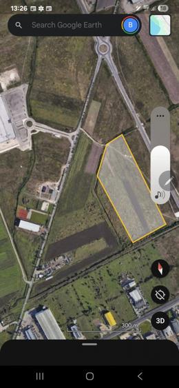 Aeroport - Teren industrial - S 1.5 ha - Utilitati la marginea parcelei