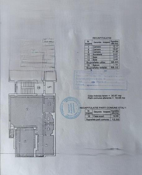 Apartament 3 camere–spatios-parcare subterana-zona Arcul de Triumf