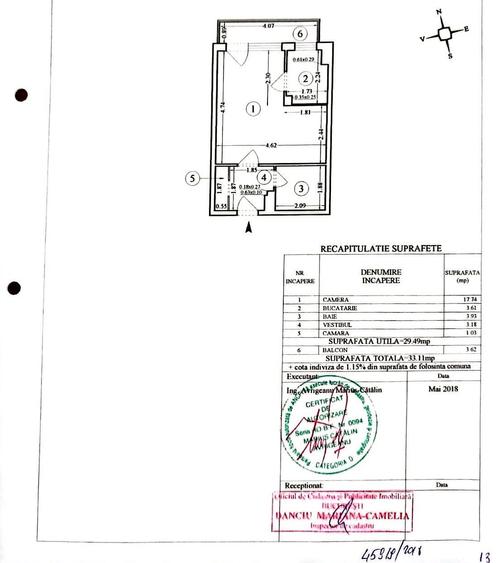 Garsonieră modernă | Șoseaua Nicolae Titulescu – Piața Victoriei | 33 mp