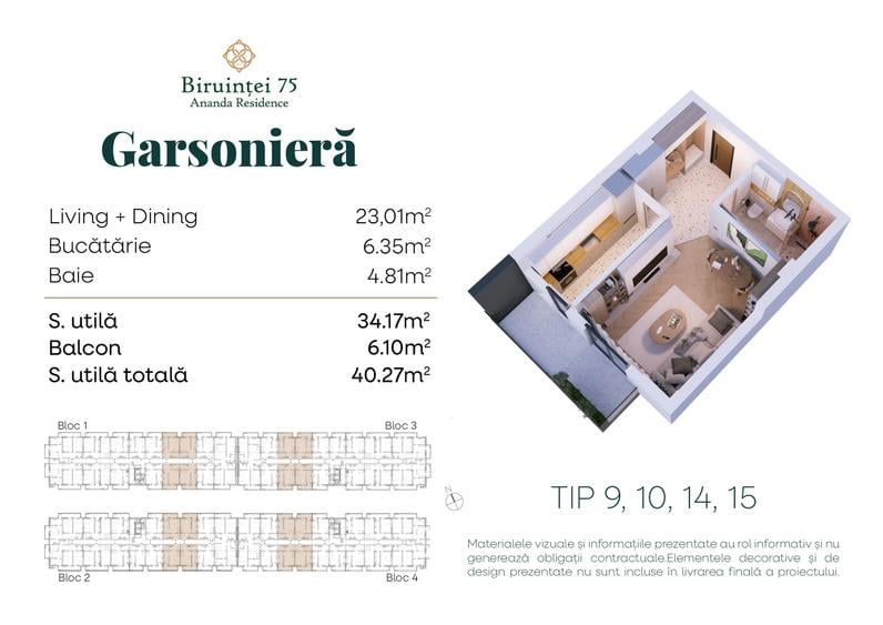 Garsonieră - Metrou Berceni - Direct dezvoltator