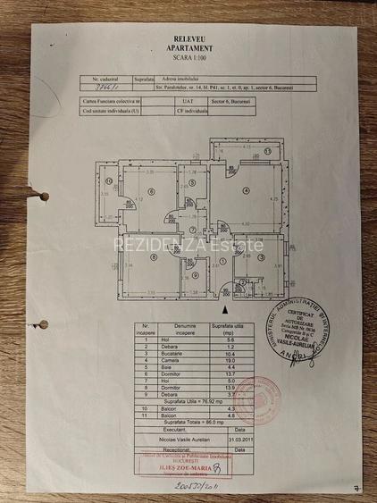 APARTAMENT 3 CAMERE DECOMANDAT MODERN CENTRALA BLOC 1990 PACII S6 - 6