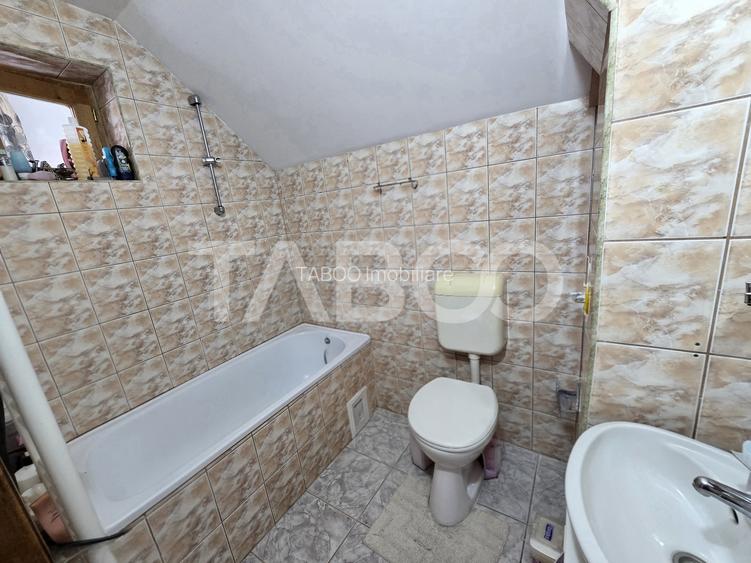 Casa mobilata de vanzare 150 mpu teren 450 mp garaj Piata Cluj Sibiu - 19