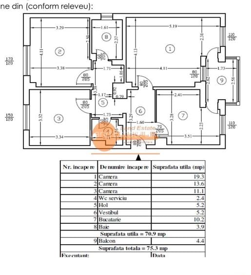Apartament cu 3 camere Teatru Masca - 8
