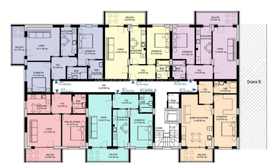 Apartament cu 3 Camere Ozana - Pallady, bucatarie inchisa, terasa generoasa - 3