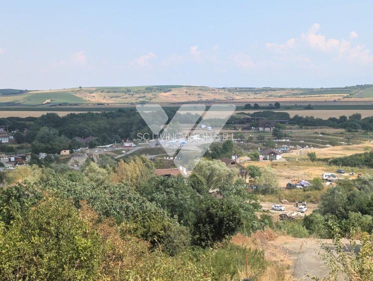 Teren intravilan 1670 mp cu vedere spre lacuri Ocna Sibiului - 2