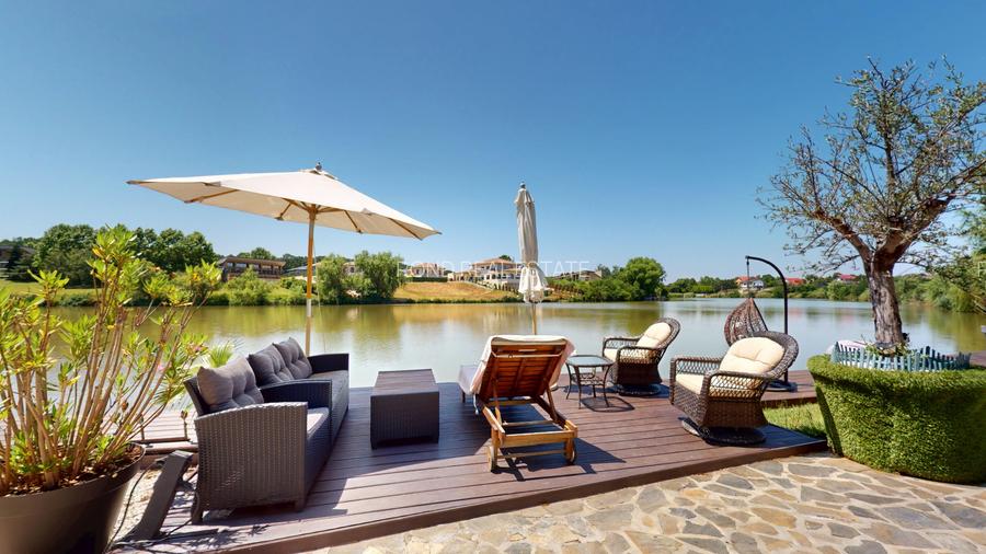 Imobil  de lux pe malul lacului cu ponton, complet mobilat si utilat - 7