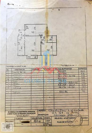 Ap. 3 camere,51 mp (cu centrala termica) Aleea Campul cu Flori 3, Bl M49, Sect.6 - 39