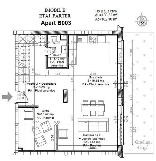 3 camere duplex Pipera | grădină proprie | 130 m² | proiect premiu - 10