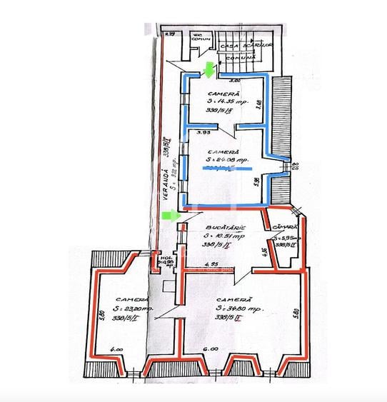 Imobil compus din 2 ap., 121mp utili+balcon 9mp, etaj 1, Ultracentral - 1