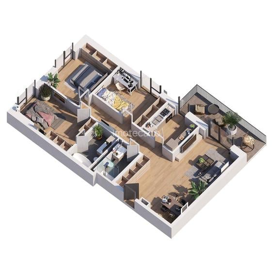 Apartamente cu 4 camere, 3 minute de metrou - 3