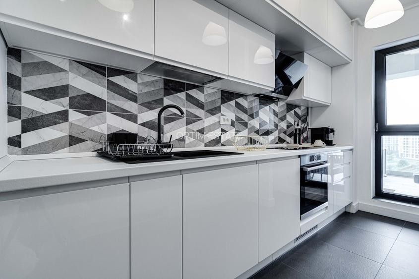 NOU! 3 camere, mobilat LUX , 2 bai , PARCARE - PIPERA - 8