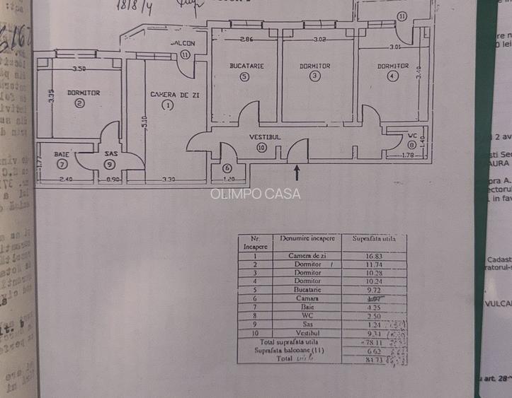Apartament 4 Camere- Calea Moșilor- bloc 1980 - 2