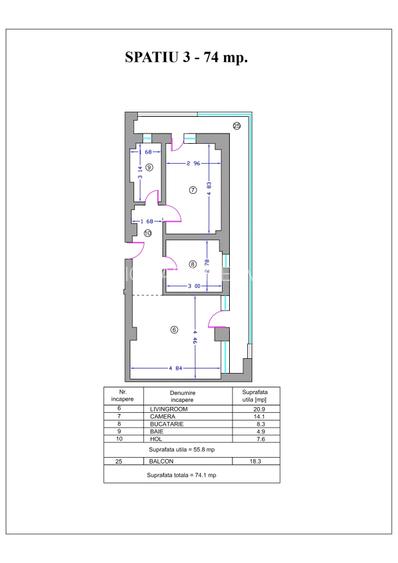 Spații moderne de birouri , suprafete 70 - 121 mp, PARCARE PROPRIE, cladire 2026 - 18