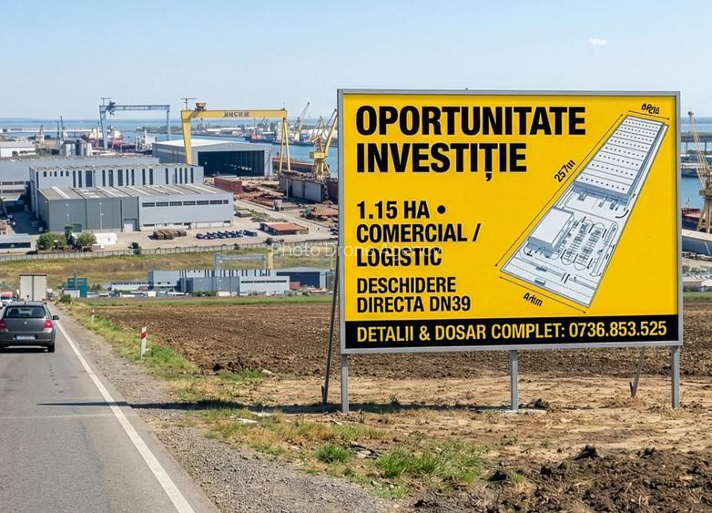 Constanța 11.500 mp Intravilan  Port Mangalia  2 Mai Front 44m DN39 Logistic - 6
