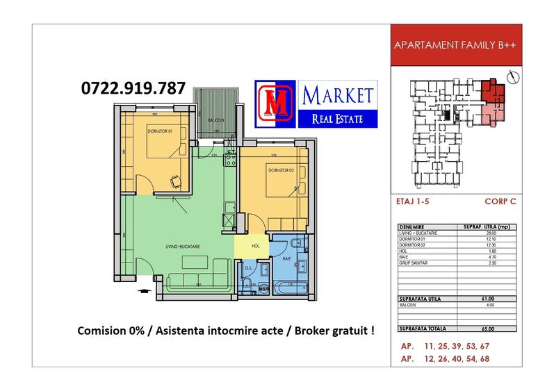 Apartament 3 camere / 2 bai - Metrou Berceni (400 metri)