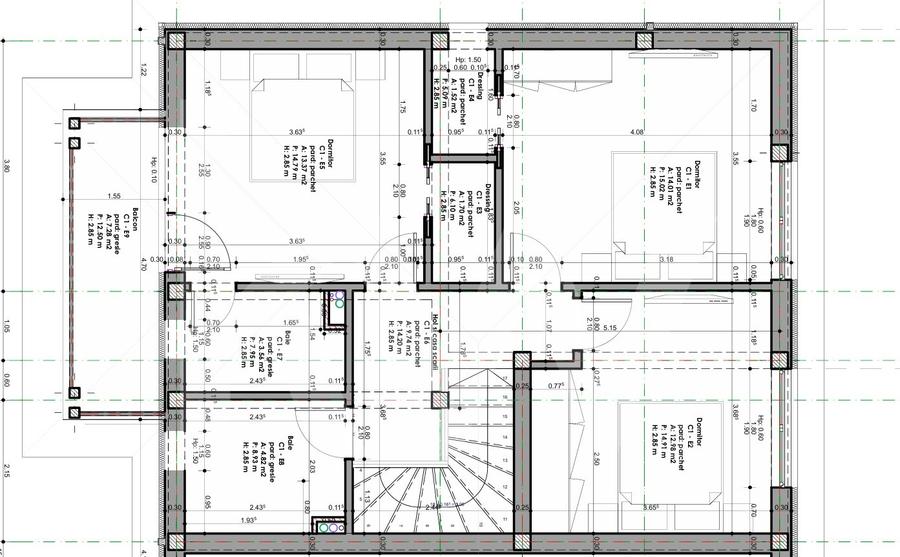 Casa individuala 4 camere 3 bai teren 258mp Selimbar Sibiu de vanzare