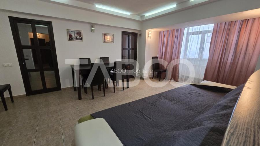 Apartament de inchiriat 3 camere mobilat utilat bloc cu lift Turnisor - 3