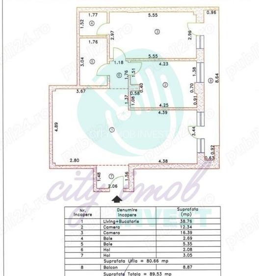 3 camere Timpuri Noi | Bloc 2015 | Parcare subterană inclusă - 3
