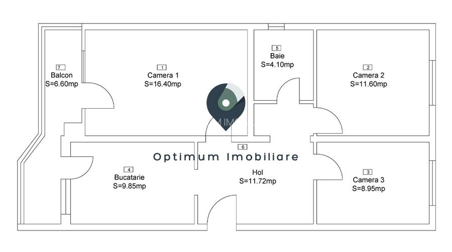Apartament cu 3 camere in Manastur, zona Calvaria ! - 1