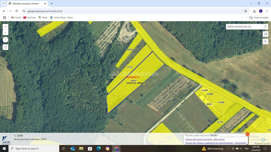 Vanzare teren 10000 mp, stradal DN 7, Moraresti - 3