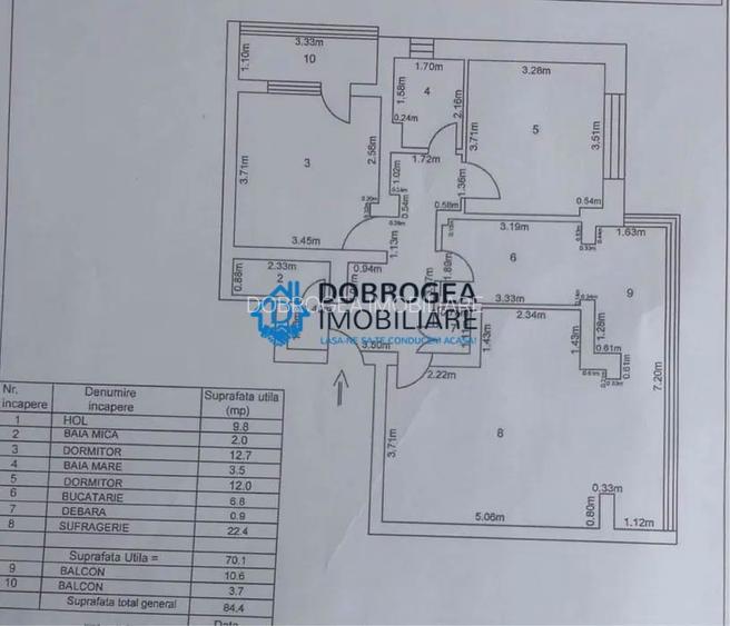 Ultracentral, 3 camere, decomandat, centrala termica - 16