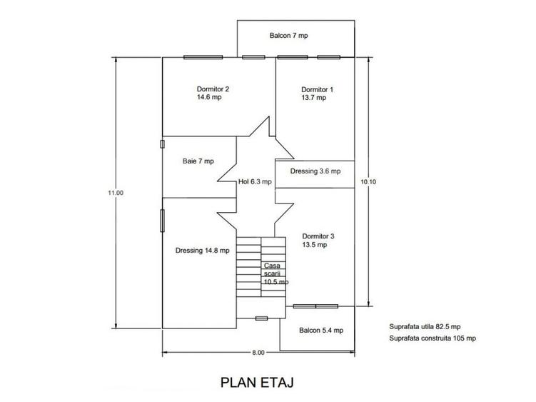 Casa individuala la cheie: 5 camere, 165 mp utili, 600 mp teren,  zona Oasului - 18