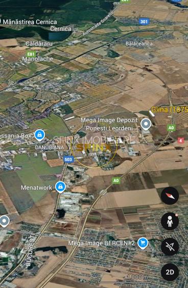 Teren intravilan Glina, Ilfov – 10750 mp, langa depozitele Megaimage, A0 - 7