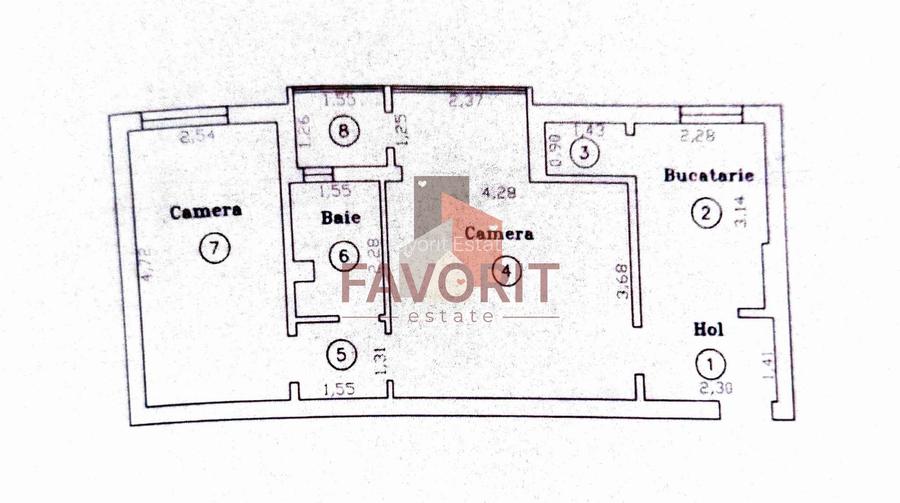 2 camere | Etaj 2 | Renovat | Mobilat si utilat | Centrala proprie - 1