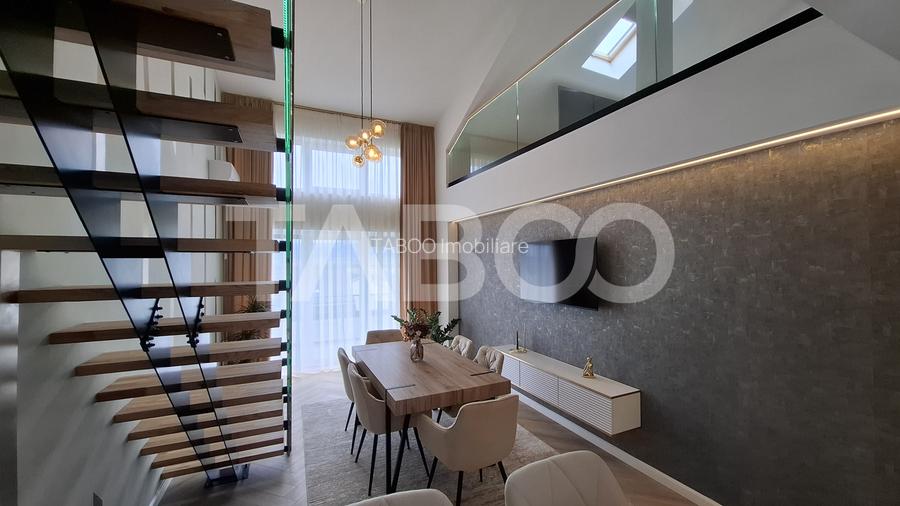 Penthouse lux ultrafinisat dotat si mobilat 2 nivele 131 mp si terasa - 19