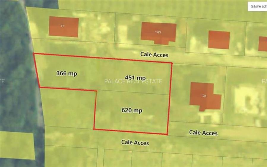 Teren intravilan 1.437 mp,  Valea Lupului, zona rezidentiala - 4