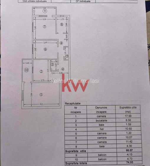Apartament 3 camere decomandat in Nicolina, et 3 din 4 - 8