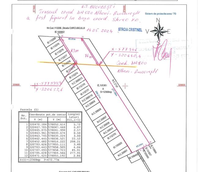 12368 mp teren pentru constructii,str-Iederei-str;Dumbravei deschidere 298 m - 10