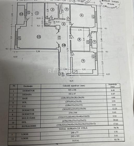 4 camere decomandat, 8/10, 84mp-Crangasi-50m metrou - 12