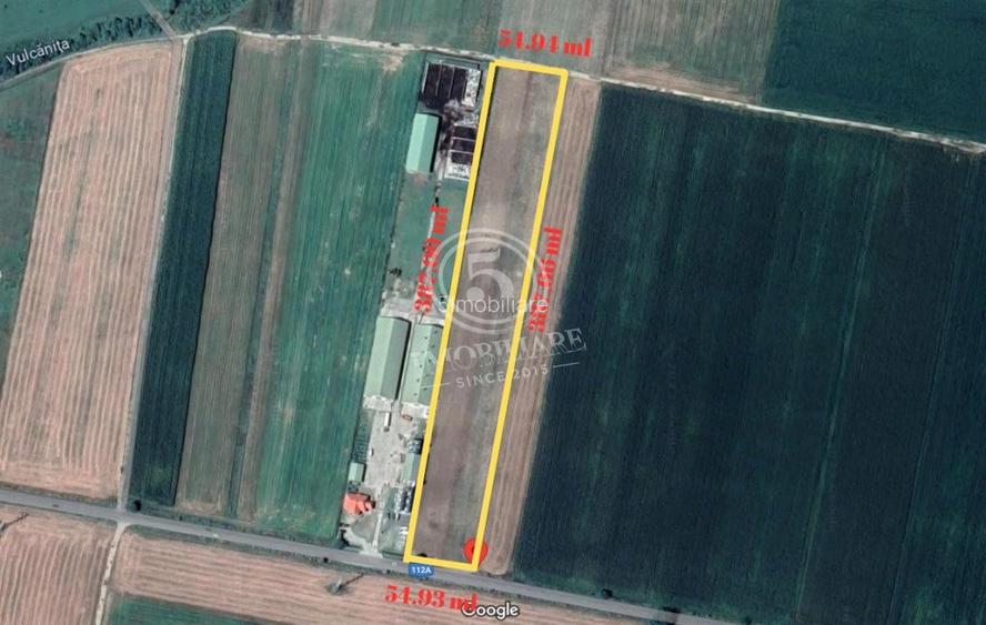 Vulcan- Teren Extravilan de Vanzare- 21280 mp - 2