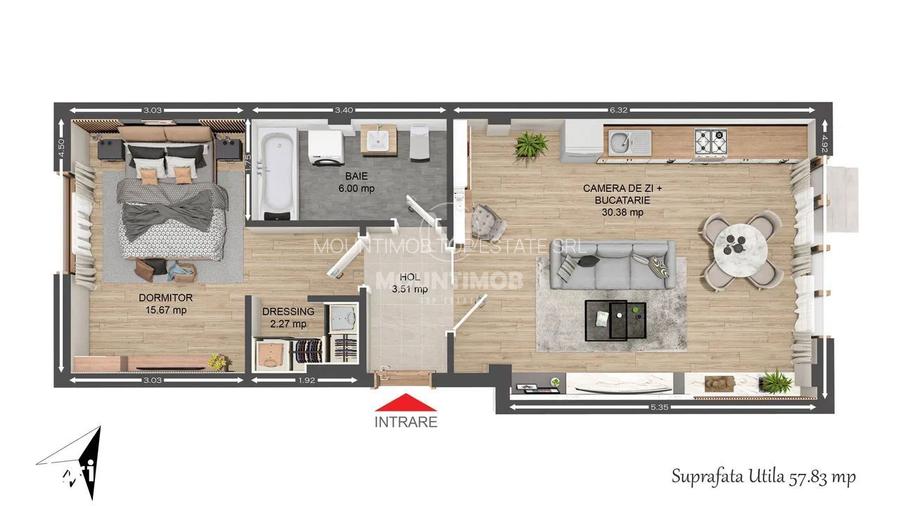 2 camere Premium cu curte 58 mp/utili  | Bloc Nou |Centrul Istoric - 7